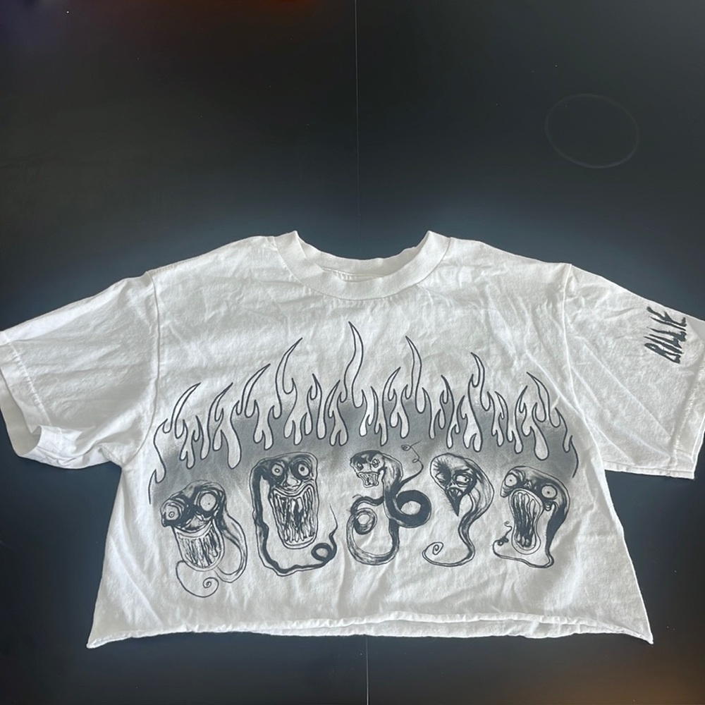 Billie Ellish Cropped T-Shirt